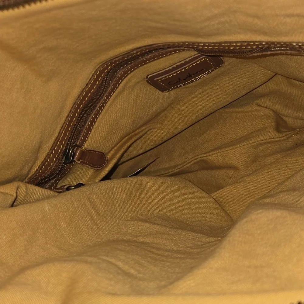 Cole Haan Cony Flap Woven Leather Crossbody Bag